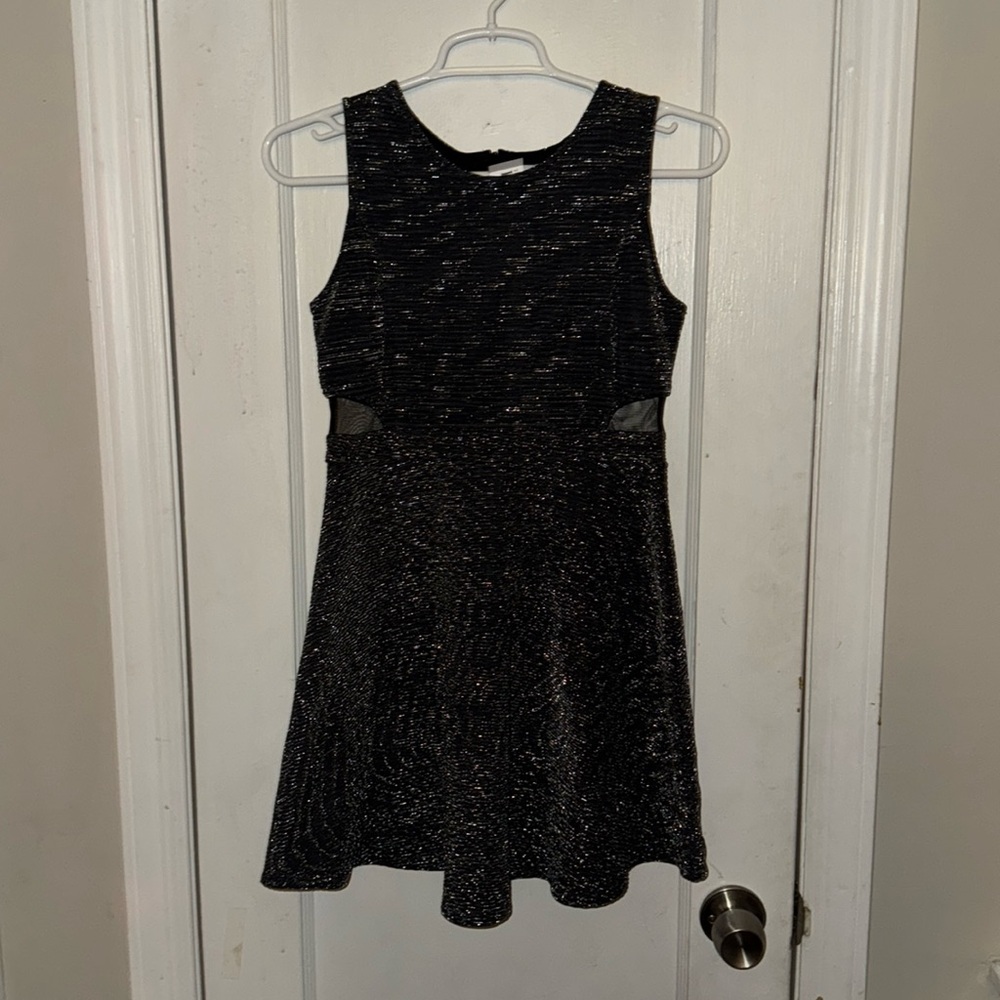 Girls sparkly skater dress.